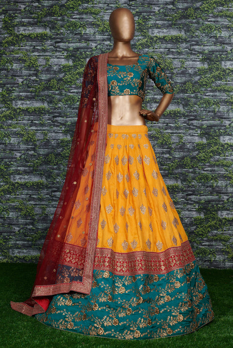 Yellow Newest Addition Of Summer Heritage Bridal Lehenga For Women