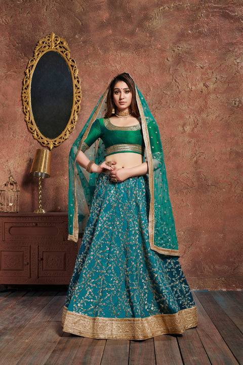 Art Silk Stunning lehenga choli dupatta For Women And Girls in USA