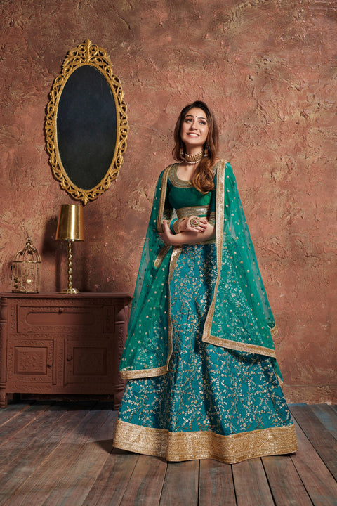 Art Silk Stunning lehenga choli dupatta For Women And Girls in USA