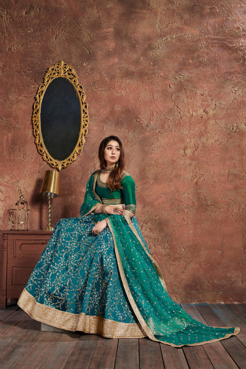 Art Silk Stunning lehenga choli dupatta For Women And Girls in USA