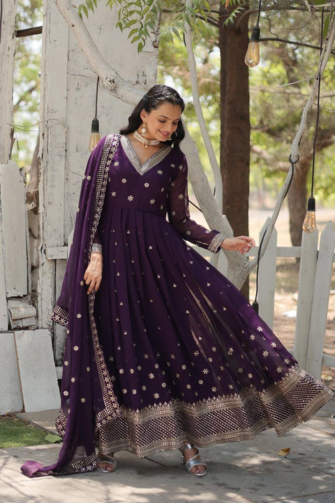 Purple wedding, Festival Our Anarkali Suits Will Make You The Epitome of Grace and Charm For Woman