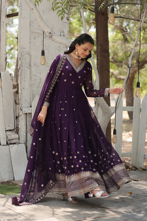 Purple wedding, Festival Our Anarkali Suits Will Make You The Epitome of Grace and Charm For Woman