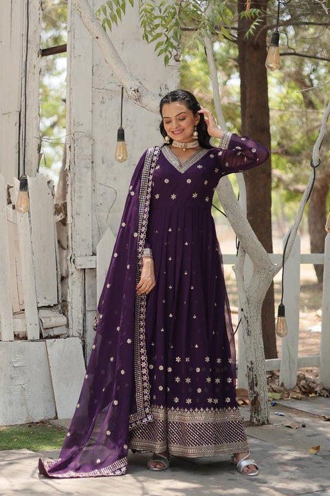 Purple wedding, Festival Our Anarkali Suits Will Make You The Epitome of Grace and Charm For Woman