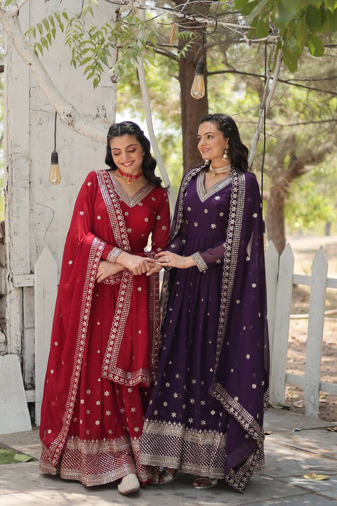 Purple wedding, Festival Our Anarkali Suits Will Make You The Epitome of Grace and Charm For Woman