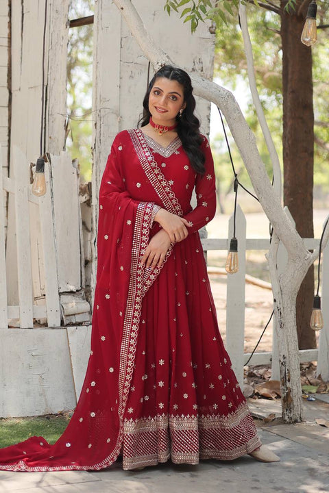 Maroon wedding, Festival Our Anarkali Suits Will Make You The Epitome of Grace and Charm For Woman