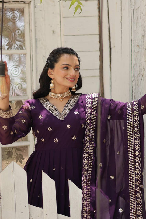 Purple wedding, Festival Our Anarkali Suits Will Make You The Epitome of Grace and Charm For Woman