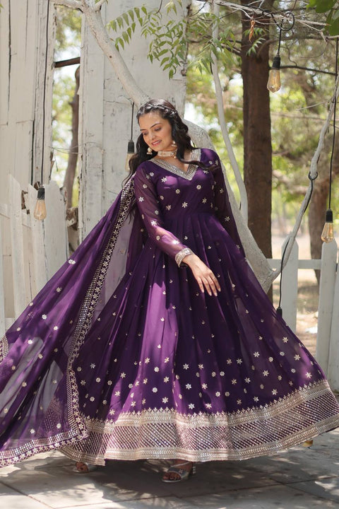 Purple wedding, Festival Our Anarkali Suits Will Make You The Epitome of Grace and Charm For Woman