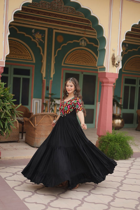 Black Navratri Collections Gown For Woman In USA