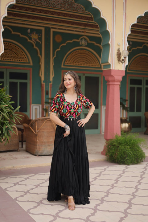 Black Navratri Collections Gown For Woman In USA