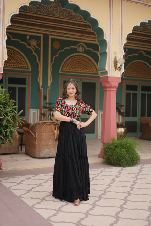 Black Navratri Collections Gown For Woman In USA