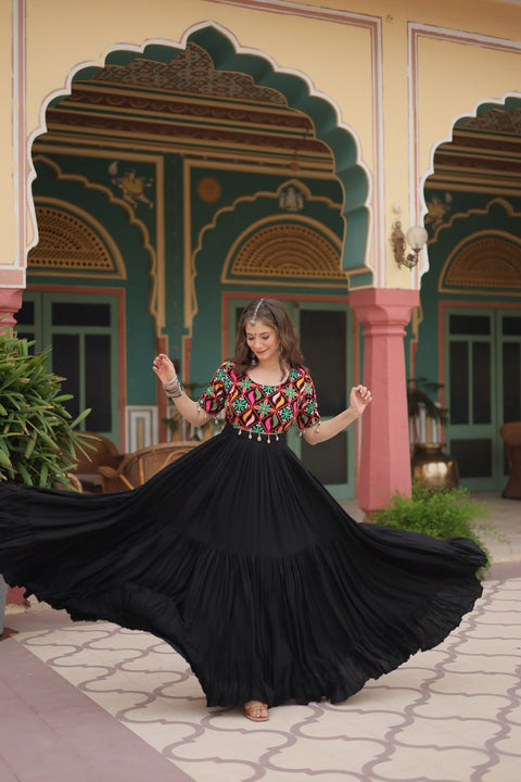 Black Navratri Collections Gown For Woman In USA