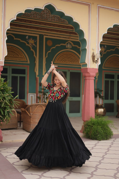 Black Navratri Collections Gown For Woman In USA