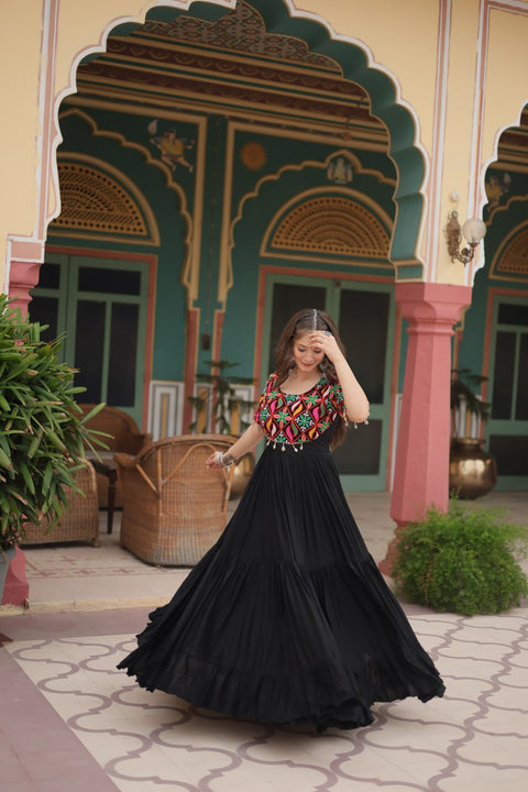 Black Navratri Collections Gown For Woman In USA