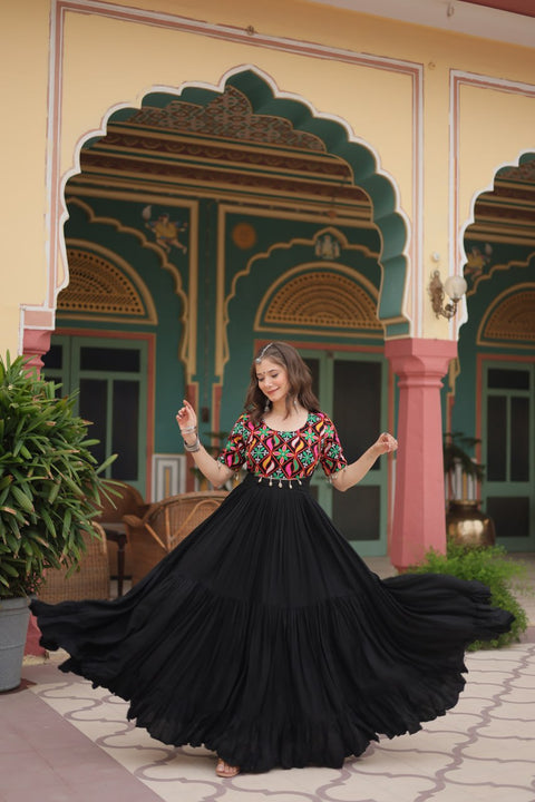 Black Navratri Collections Gown For Woman In USA