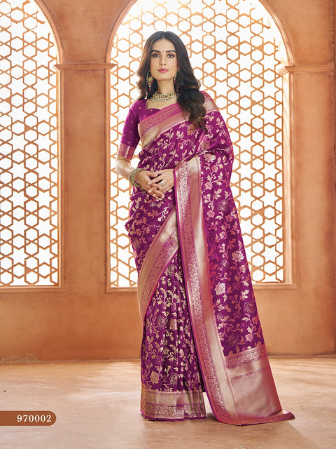 Wine Banarasi Silk Saree, USA, Perfect for Indian wedding partywear sequins saree