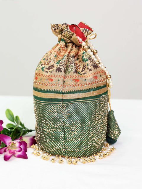 Cultural Couture Batwa, Indian wedding Batwa, Indian wedding purse, Indian wedding favor, Indian wedding guest purse - ReadyToWearshop