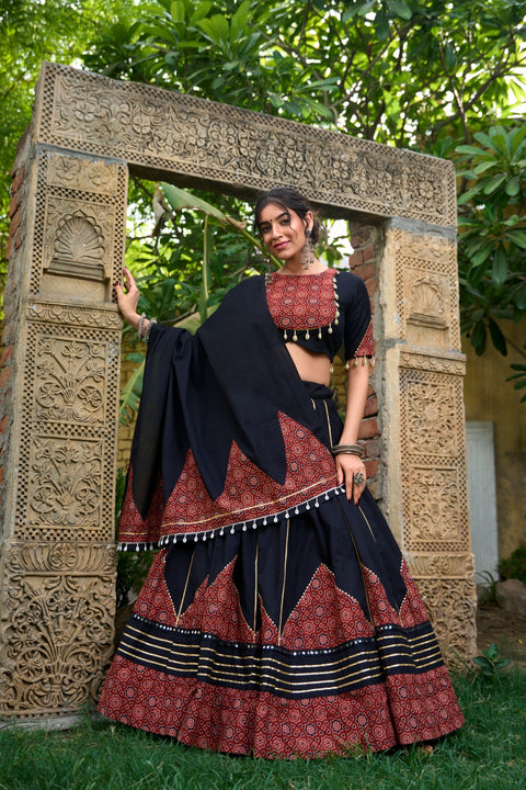 Vibrant  Black lehenga Choli for women in USA