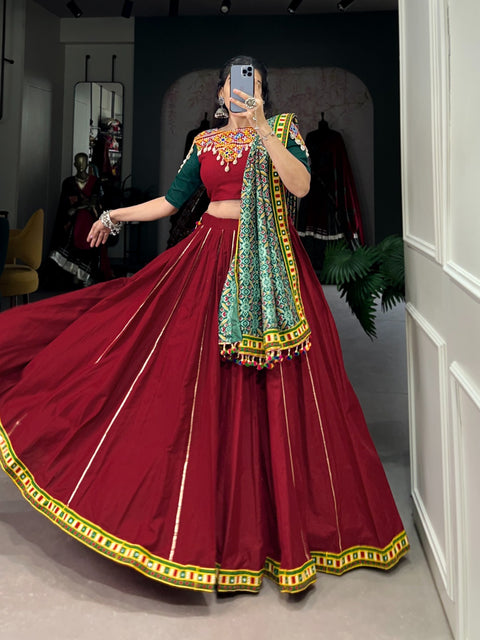 Festive Red lehenga Choli for women in USA