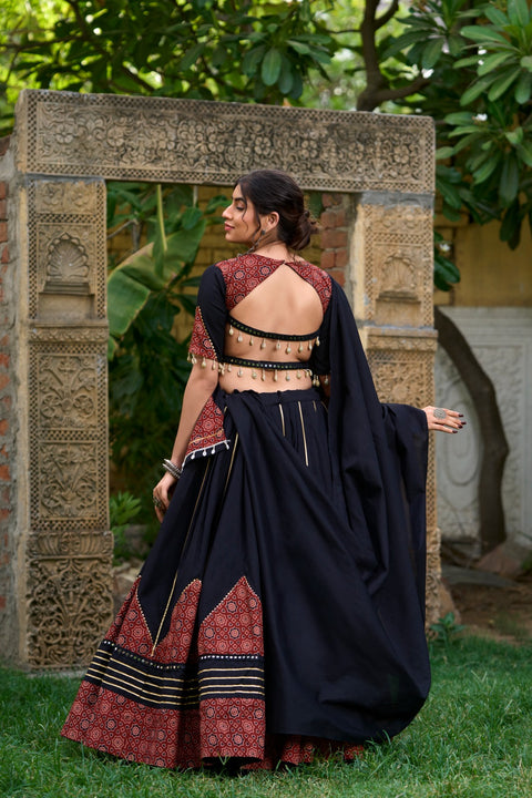 Vibrant  Black lehenga Choli for women in USA