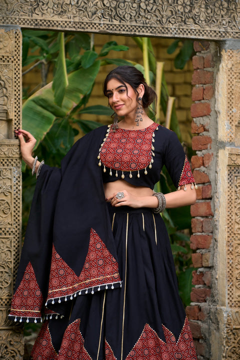 Vibrant  Black lehenga Choli for women in USA