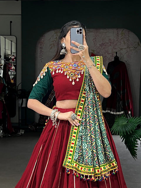 Festive Red lehenga Choli for women in USA