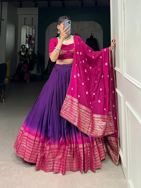 Trendy Chanderi lehenga Choli for women And Girls in USA