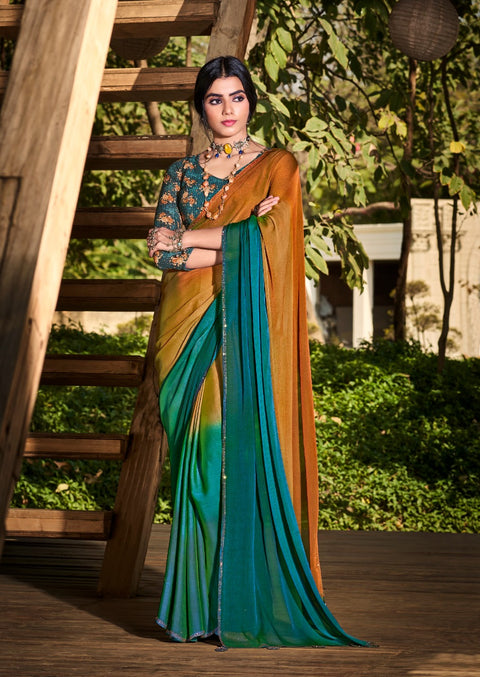 beautiful Indian saree with blouse in ,USA Perfect for Indian wedding or party wear for women