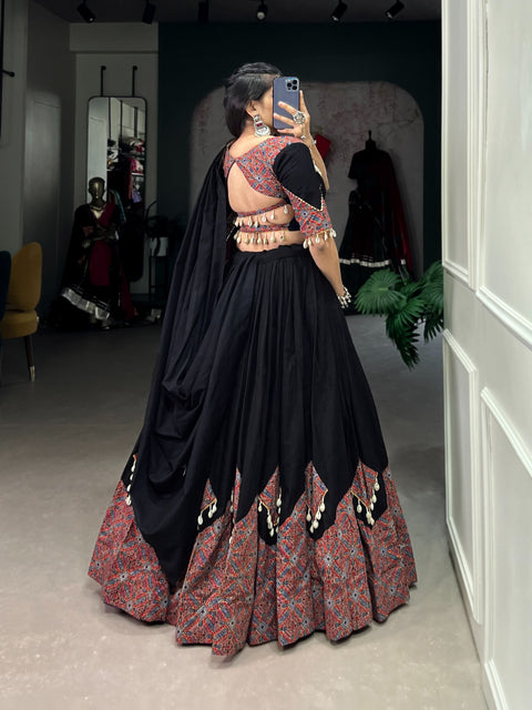 Embellished Black lehenga Choli for women in USA