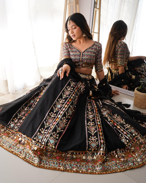 Graceful Black lehenga Choli for women in USA