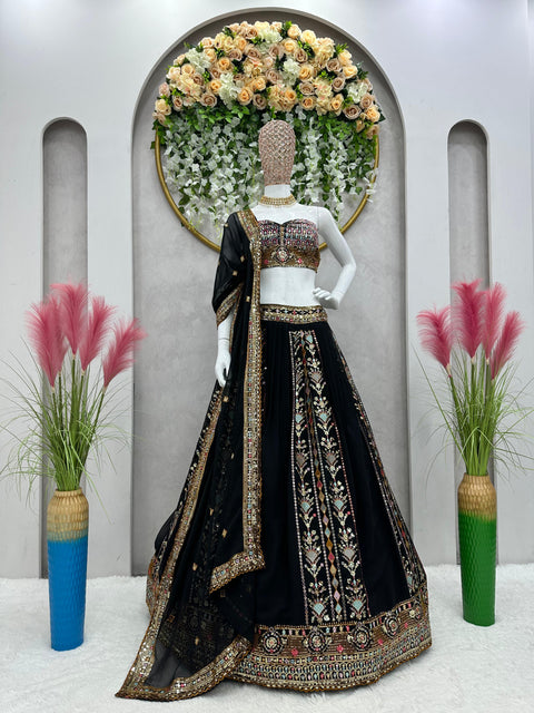 Graceful Black lehenga Choli for women in USA