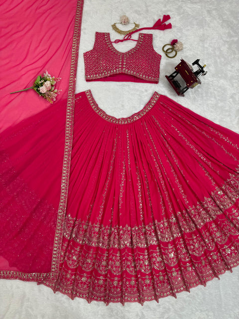 Embroidered Gergotte lehenga Choli for women in USA