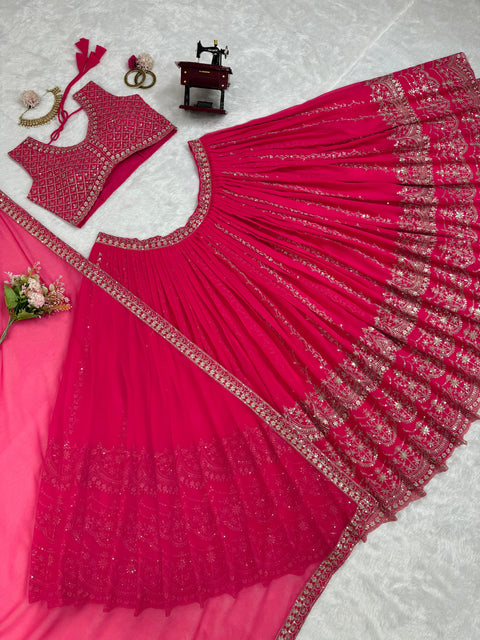 Embroidered Gergotte lehenga Choli for women in USA