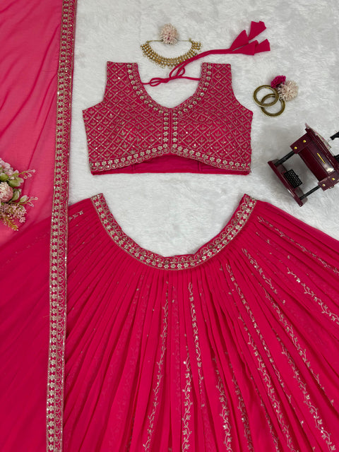 Embroidered Gergotte lehenga Choli for women in USA