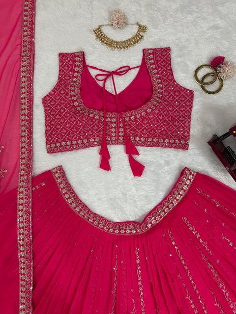 Embroidered Gergotte lehenga Choli for women in USA