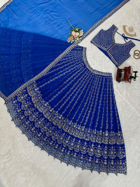 Embroidered Gergotte lehenga Choli for women in USA