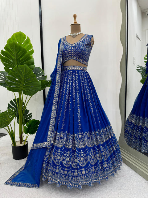 Embroidered Gergotte lehenga Choli for women in USA