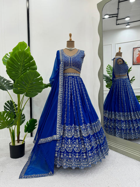 Embroidered Gergotte lehenga Choli for women in USA