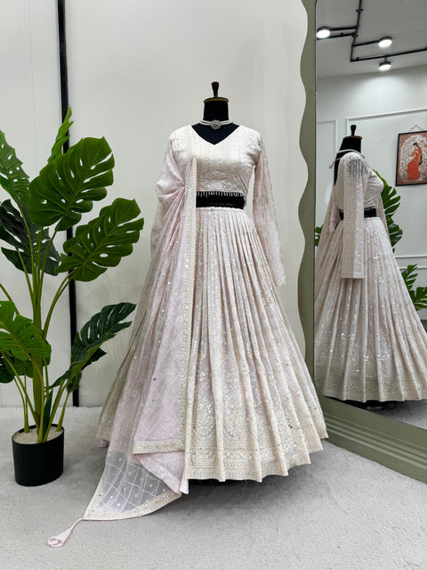 Stylish White lehenga Choli for women in USA