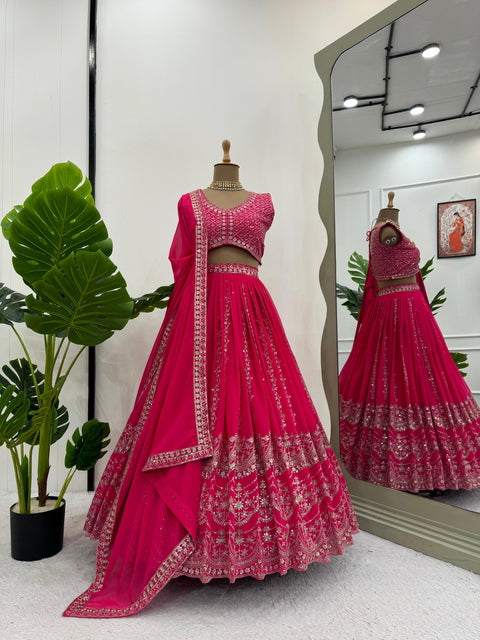 Embroidered Gergotte lehenga Choli for women in USA