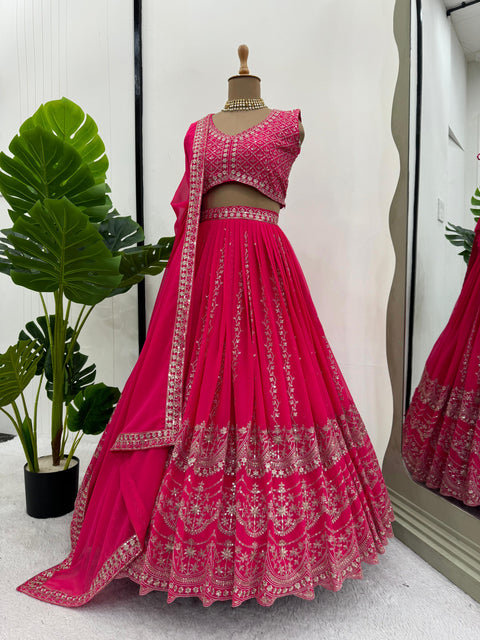 Embroidered Gergotte lehenga Choli for women in USA