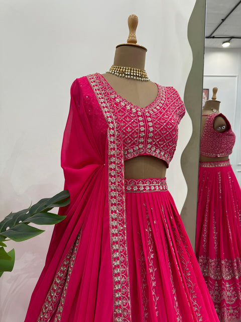 Embroidered Gergotte lehenga Choli for women in USA