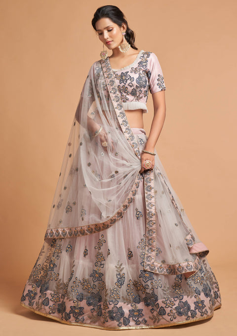 Radiant Grey fancy lehenga Choli for women with Dupatta in USA