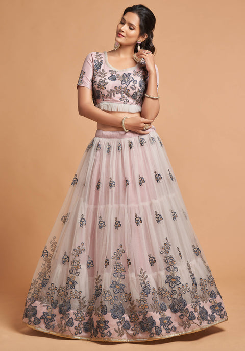 Radiant Grey fancy lehenga Choli for women with Dupatta in USA