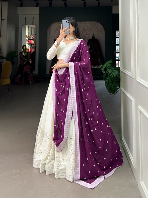 Cultural White lehenga Choli for women in USA