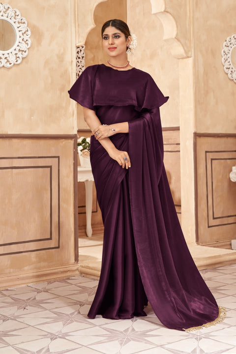 Dark Purple feel the festive vibes for special saree collection for women