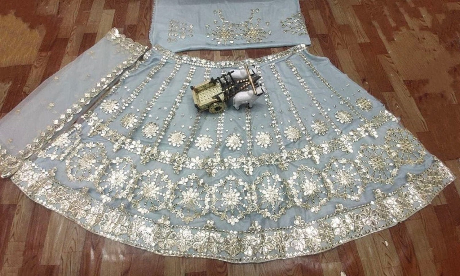 Beautiful Light Blue Gray lehenga Choli For Women,Indian Designer Ready to Partywear online Lehenga choli, Soft Net with embroidery lehenga Choli