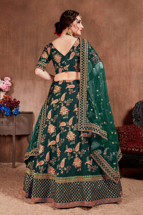 Stylish Green lehenga choli dupatta For Women And Girls in USA