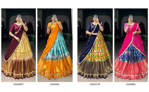 Traditional  Silk lehenga Choli for women in USA