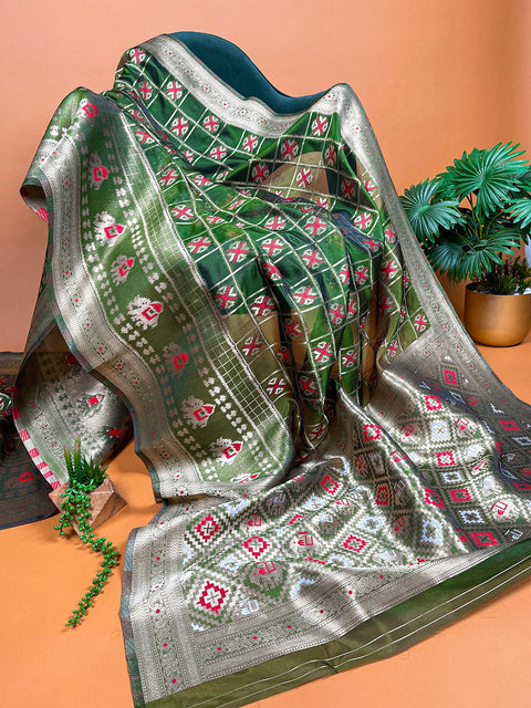 Stay effortlessly cool and summery in our organza saree for women