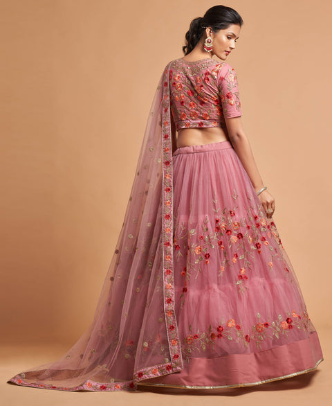 Stunning Pink fancy lehenga Choli for women with Dupatta in USA